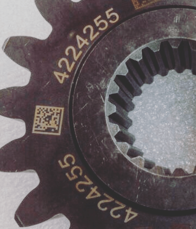 laser engraved flange